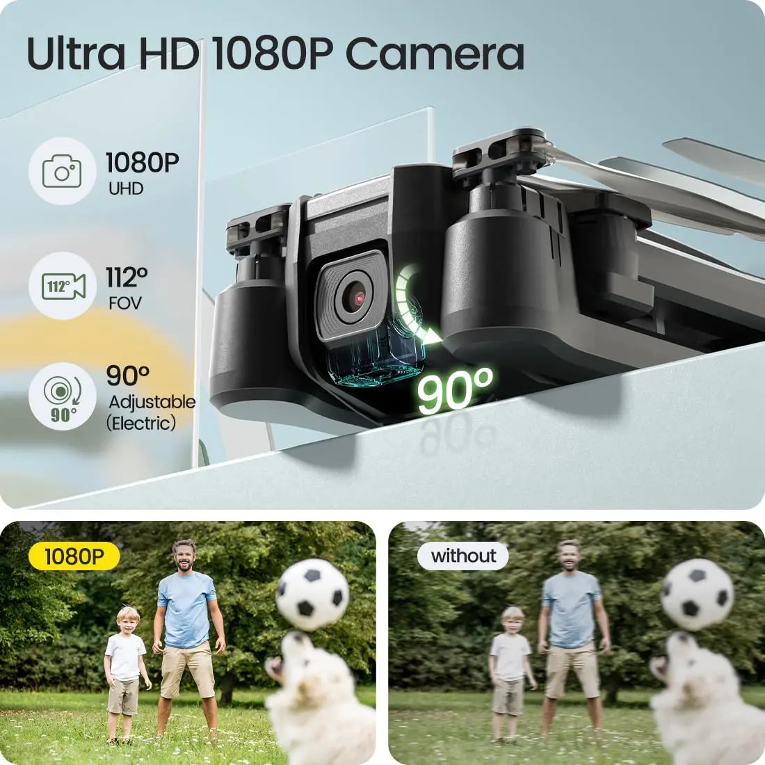 HS440 Foldable Camera Drone for Family Fun 2