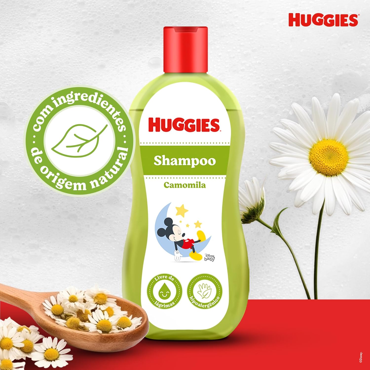 Shampoo Huggies Camomila Seguro para Recém-Nascidos 2
