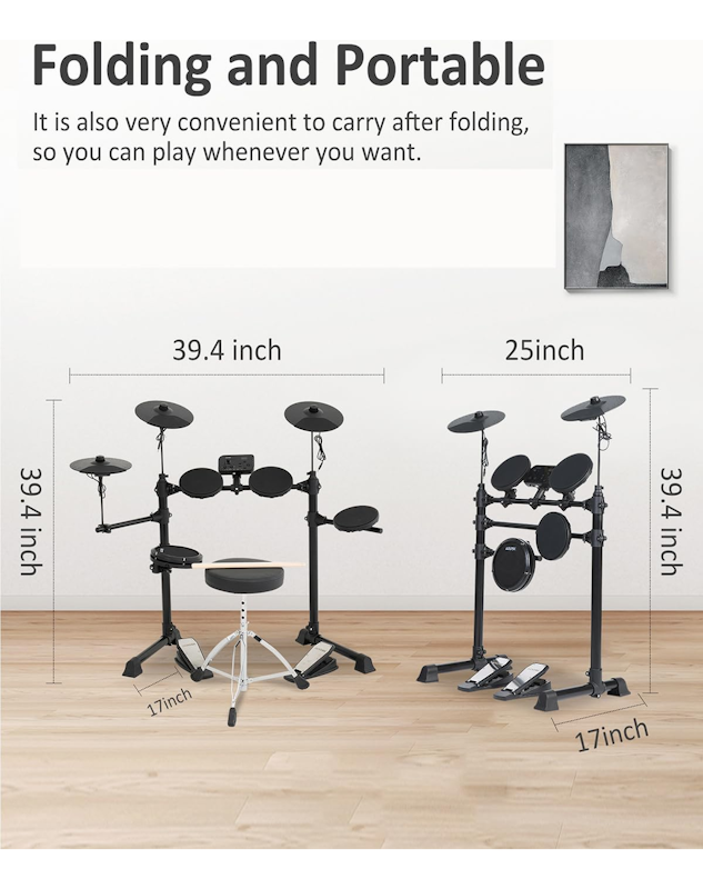 Conjunto de Bateria Eletrônica 5