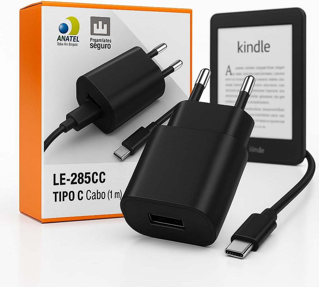 Carregador Compatível Kindl-e 11ª Geração USB-C Ultra Rápido 1