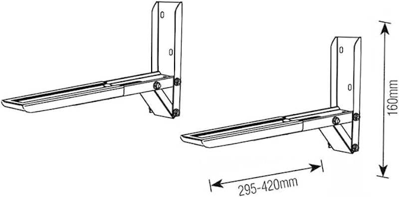 Suporte para Micro-ondas de Parede 3