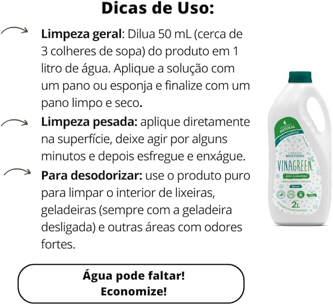 Vinagreen Limpador Multiuso Natural 4