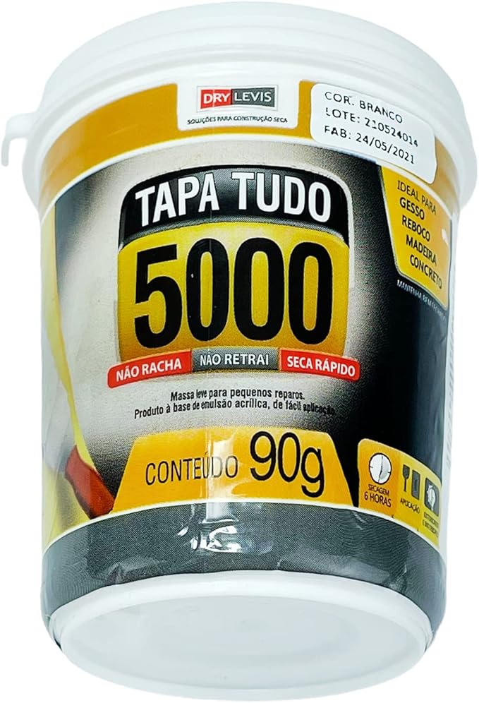 Massa Tapa Tudo Branca 5000 Wood Wood 90 g 2