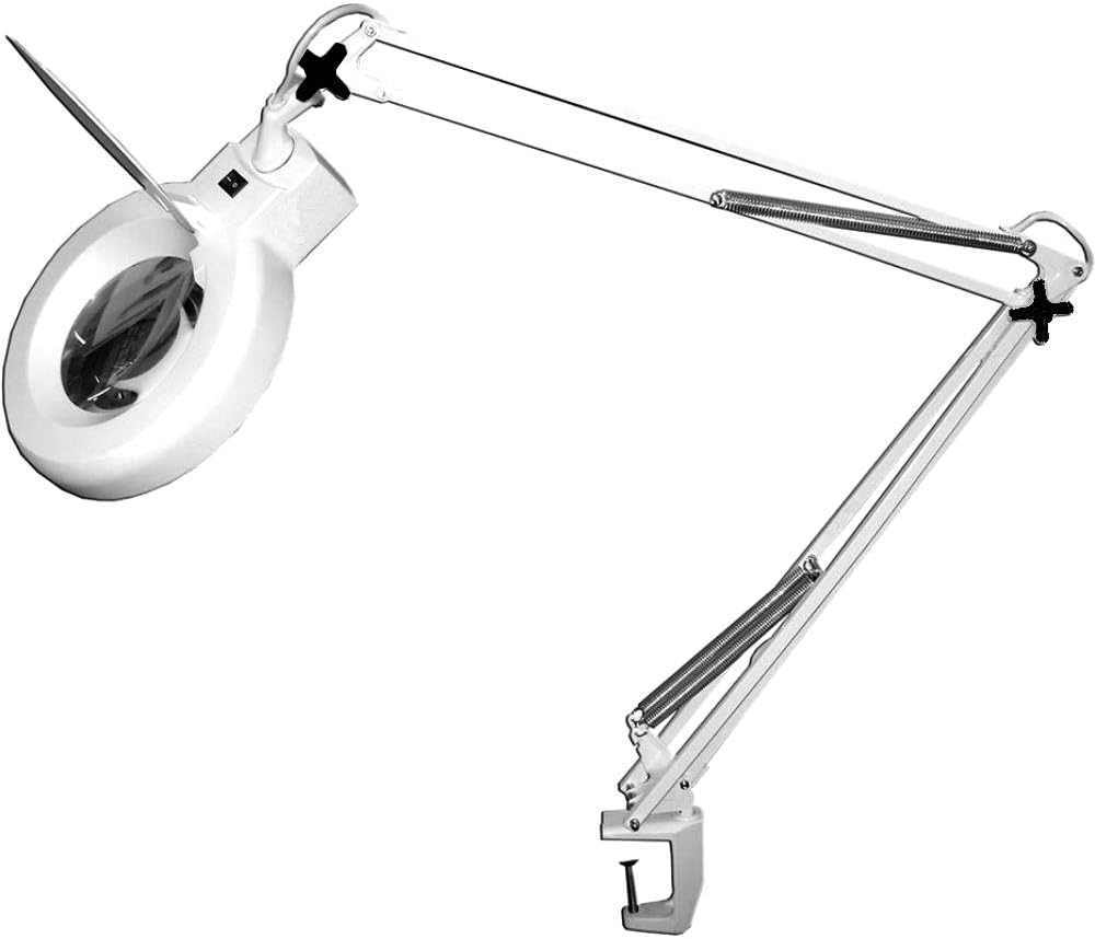 Lupa Luminária Estética Mesa Profissional 120 LEDs 1