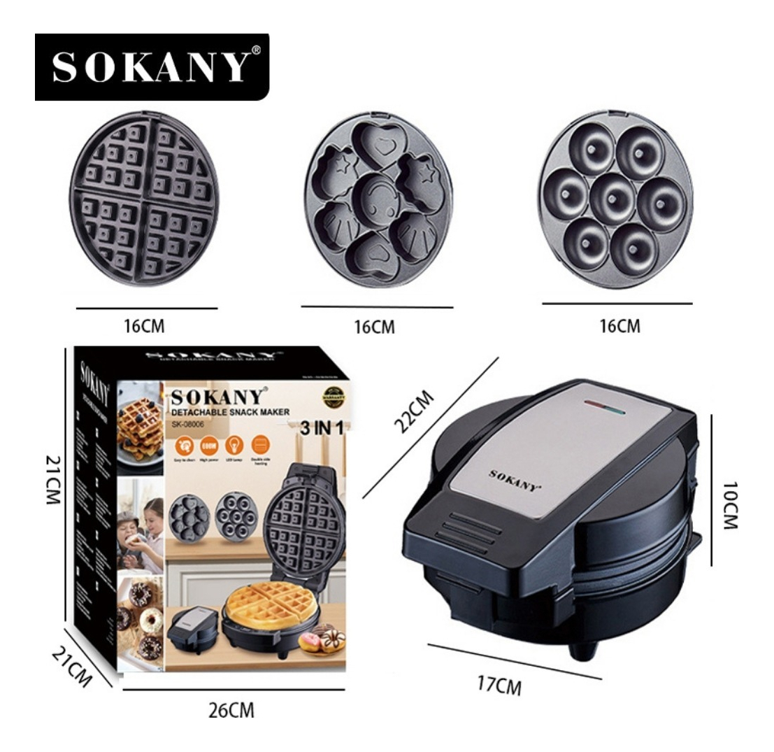 Máquina de Donuts 3 em 1: Waffles, Donuts e Bolinhos (110 V) 3