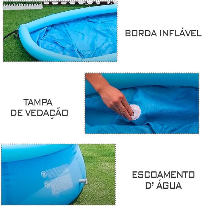 Piscina Inflável Redonda 1.000 L 3