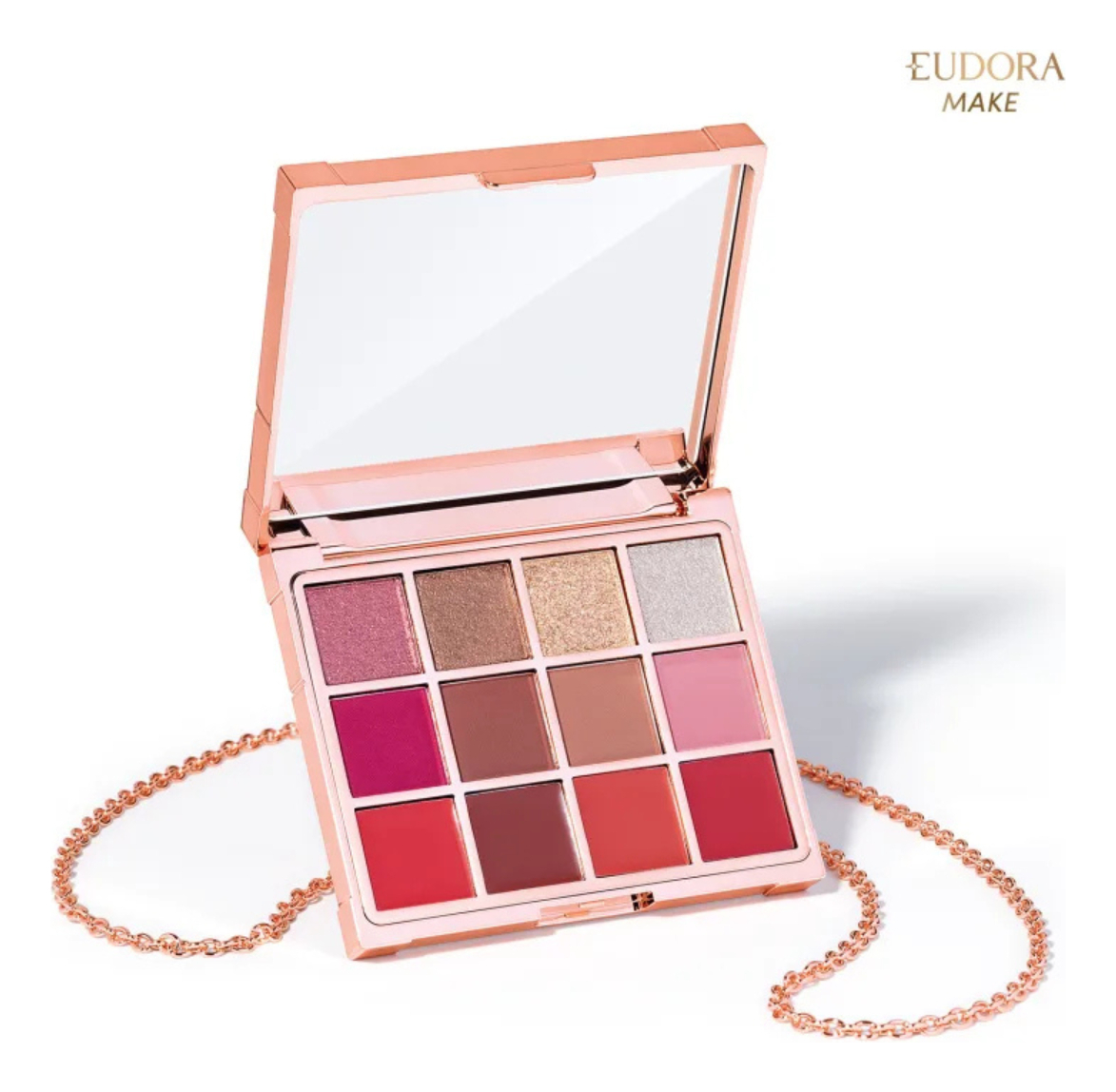Paleta Multifuncional Clutch Metals Rosé Eudora Make 2