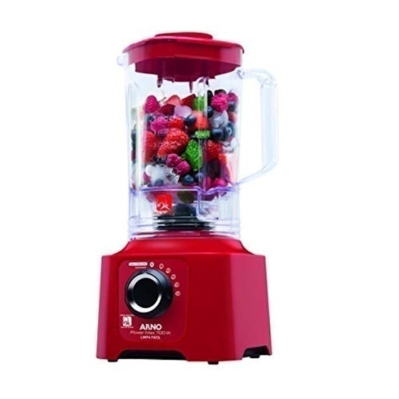 Liquidificador Arno Power Max 700 W Limpa Fácil Vermelho LN61 3