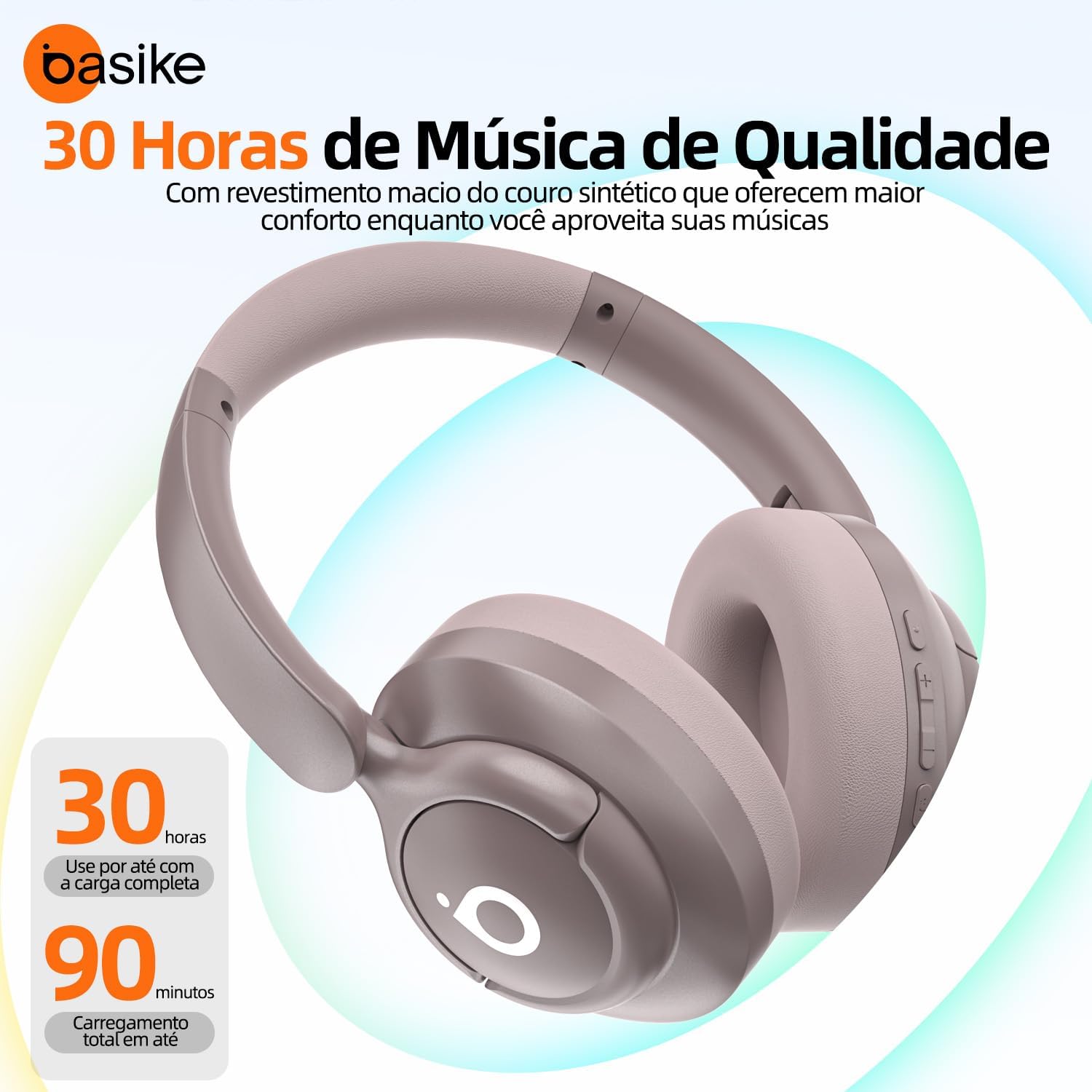 Basike Fone de Ouvido Bluetooth ANC 2