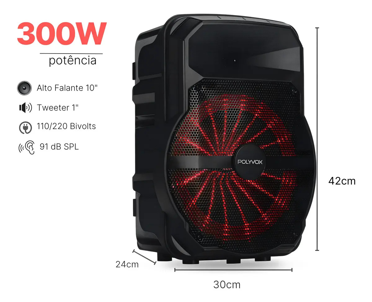 Caixa de Som Amplificada TWS  4