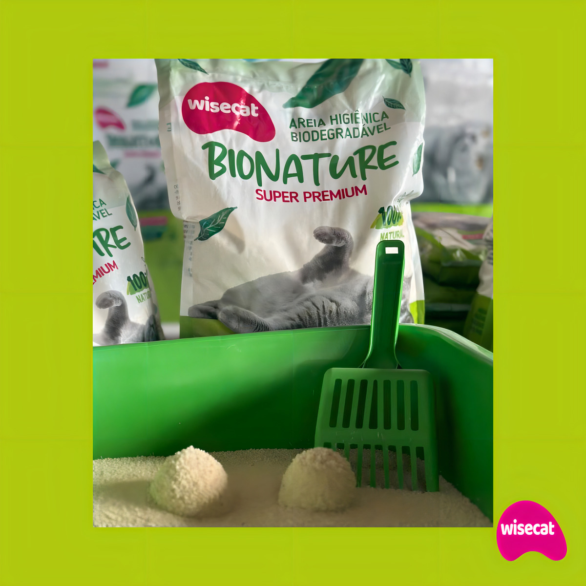 Areia Higiênica para Gatos Biodegradável Wisecat  4