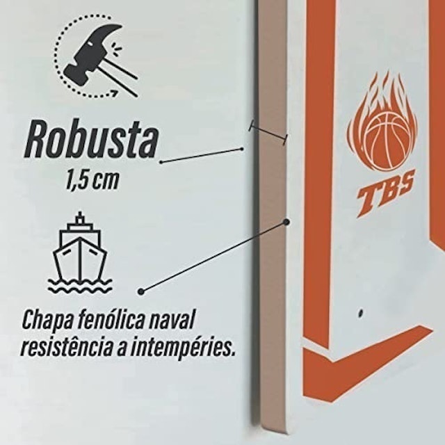 Tabela de Basquete Aro 41 cm 4