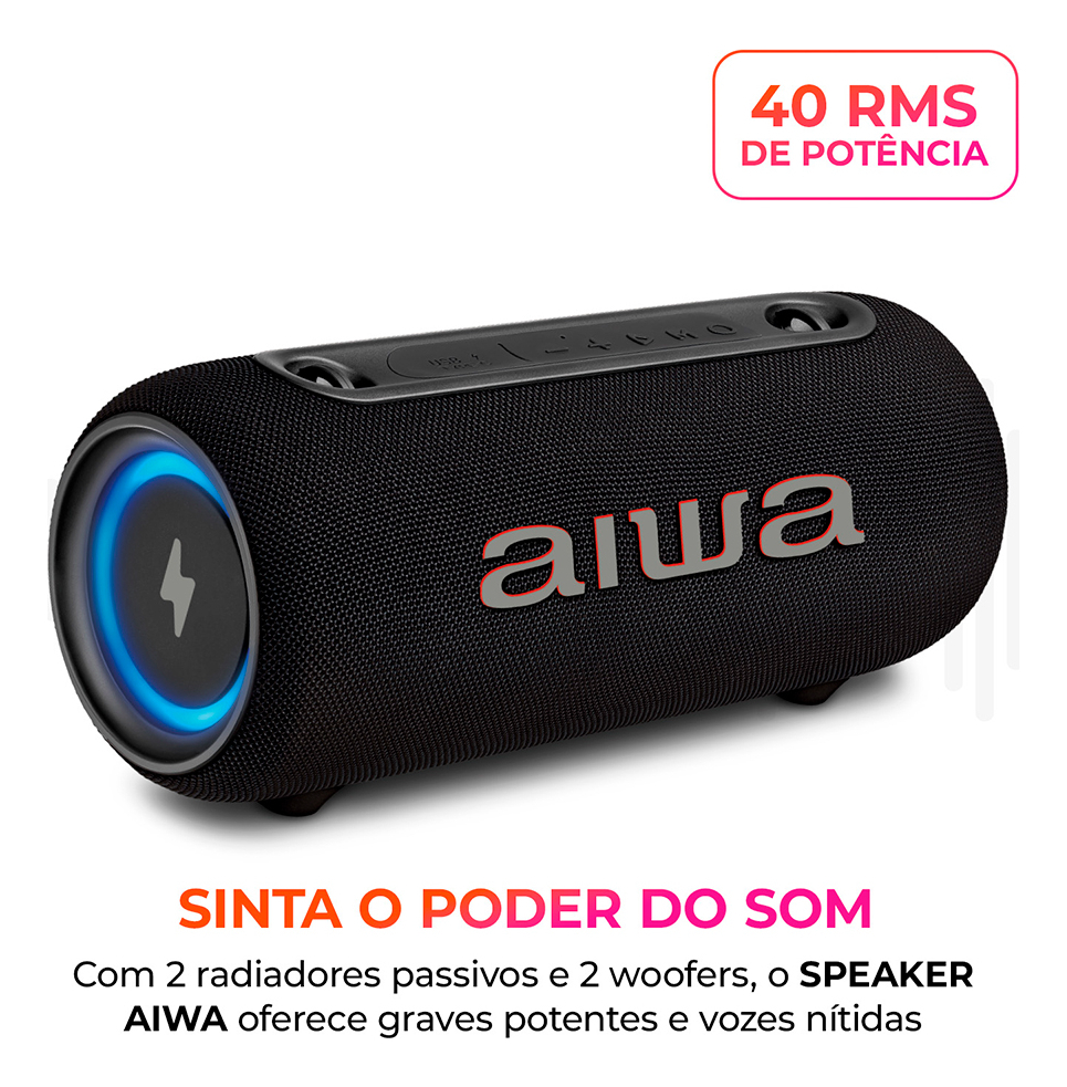 Caixa de Som Speaker AIWA SP-05-LB 3