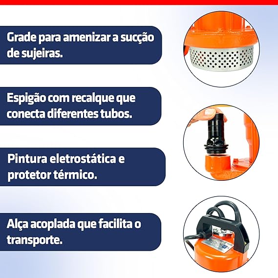 Bomba Submersível para Água Suja 4