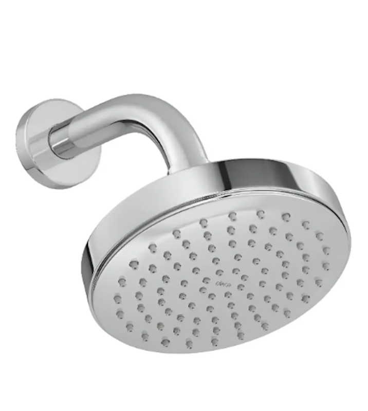 Ducha de Parede Redonda em Metal Flex Cromado 1
