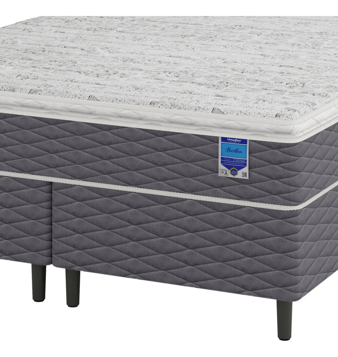 Cama Box King Molas Ensacadas Individualmente Pillow Top Bertha Umaflex 2