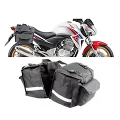 Alforje para Moto Black Luxo