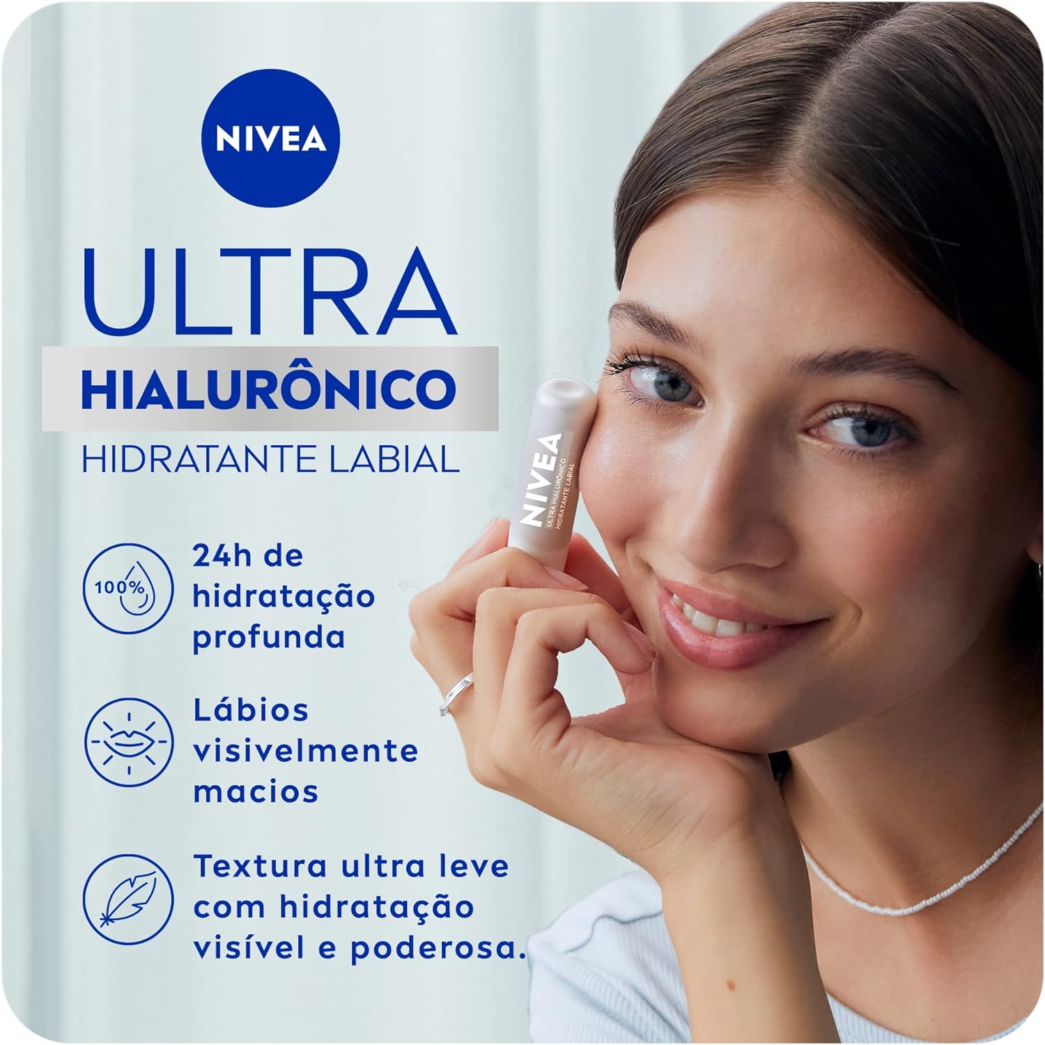 Nivea Hidratante Labial Ultra Hialurônico 2