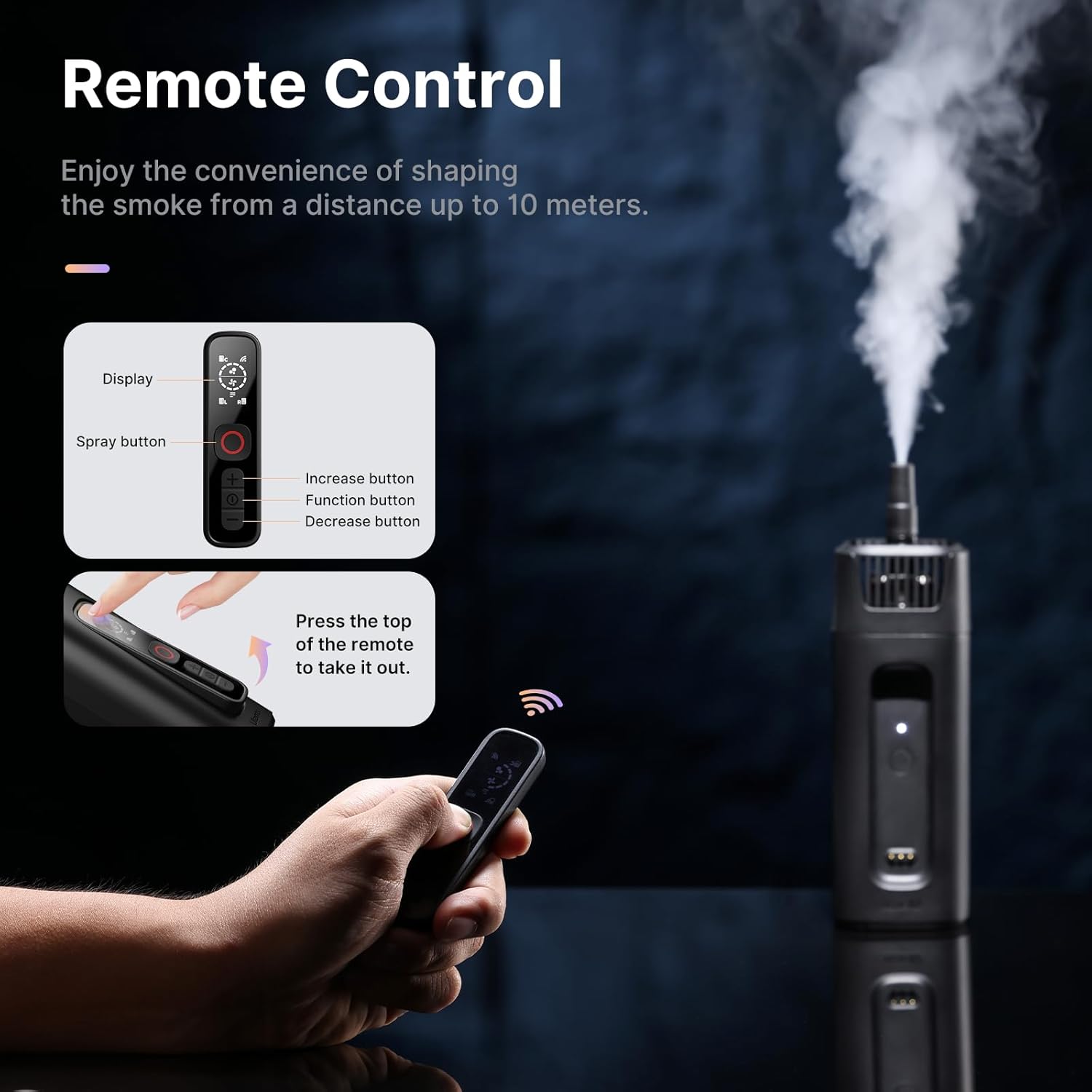 Máquina Fumaça/Neblina Portátil Ulanzi Filmog Ace 4