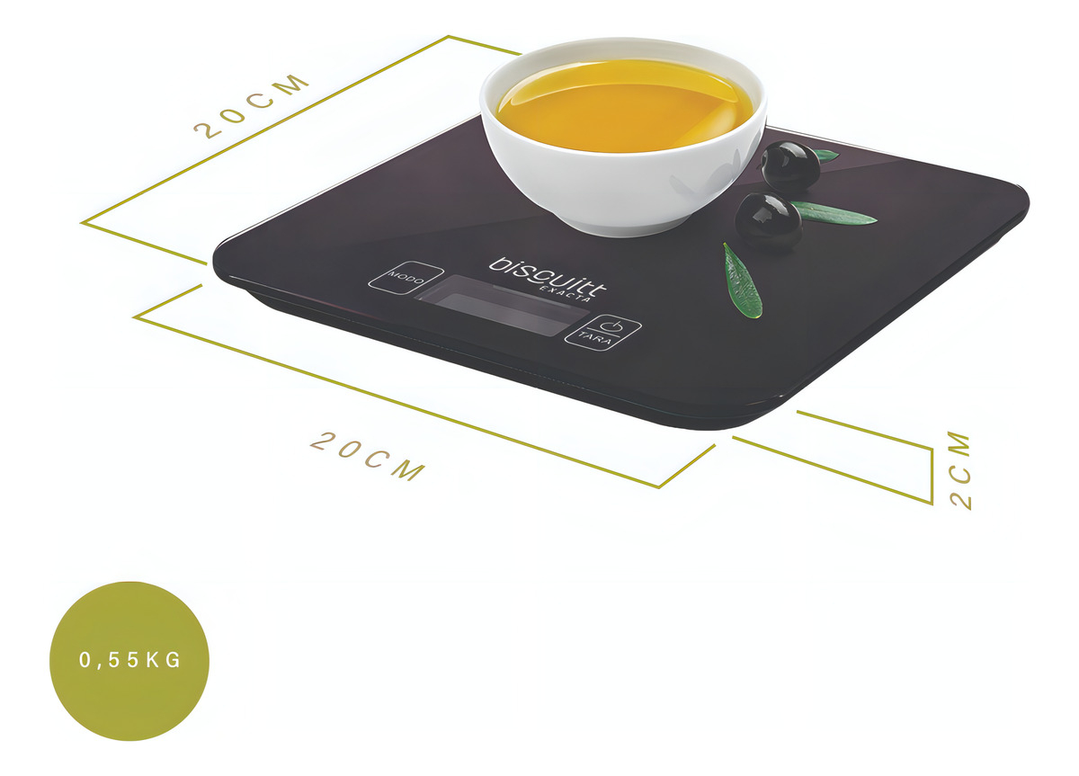 Balança Digital de Cozinha Biscuitt Exacta 5