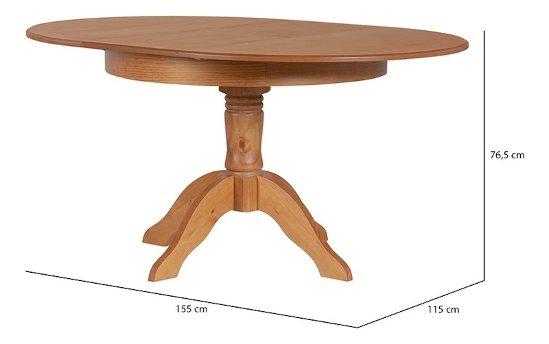 Mesa de Jantar Redonda Extensível Tea - Nozes 4