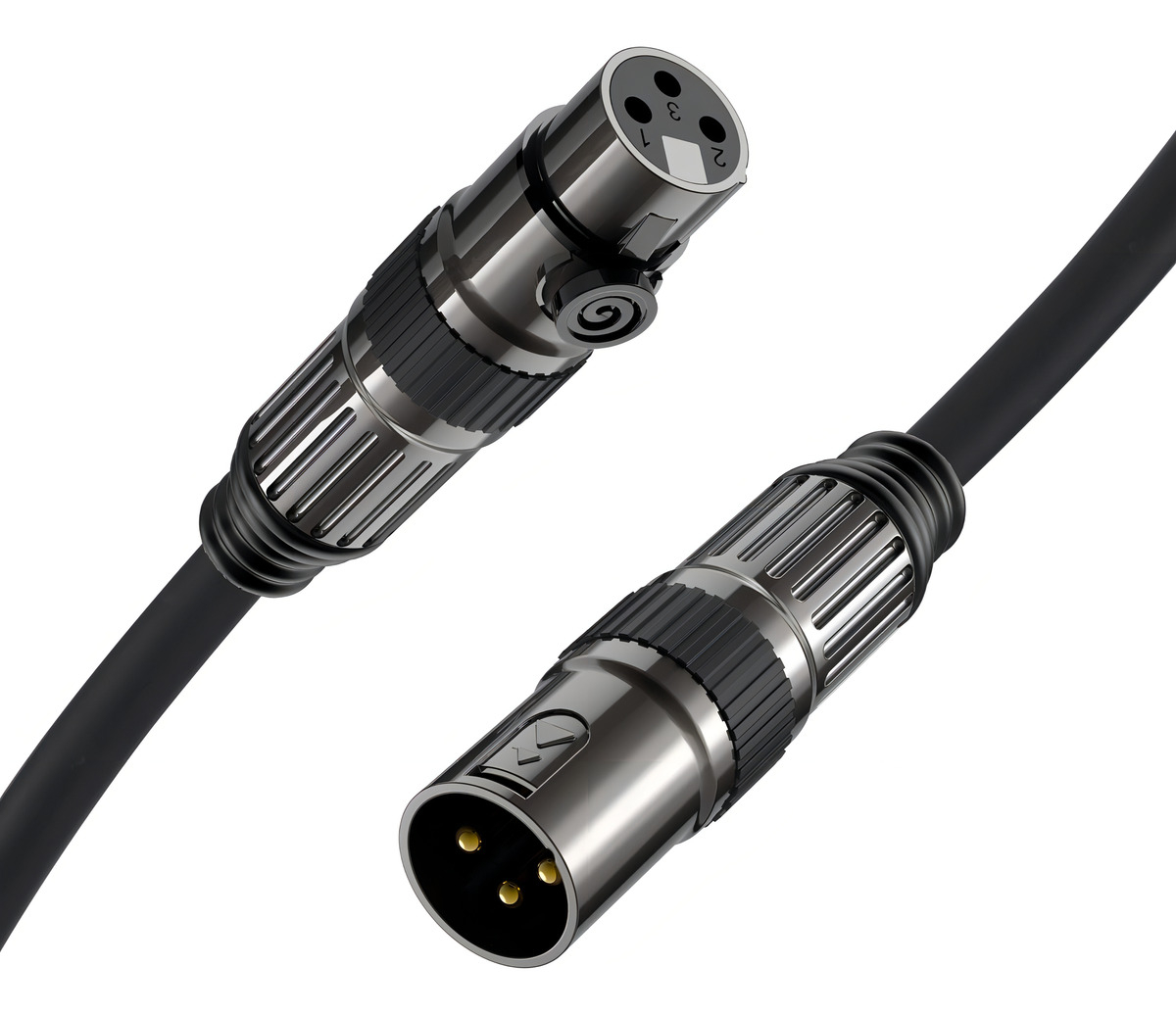 Cabo XLR Macho - XLR Fêmea 1,5 m Balanceado Audio Pro 3