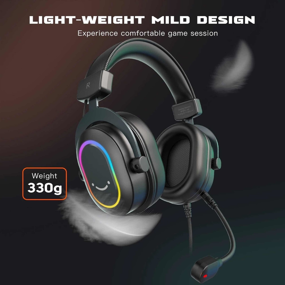 AmpliGame H6 USB Gaming Headset 3