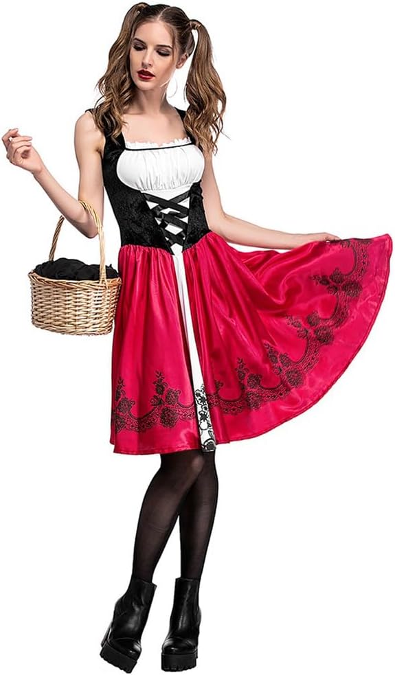 Fantasia Feminina com Capuz Vermelho 4