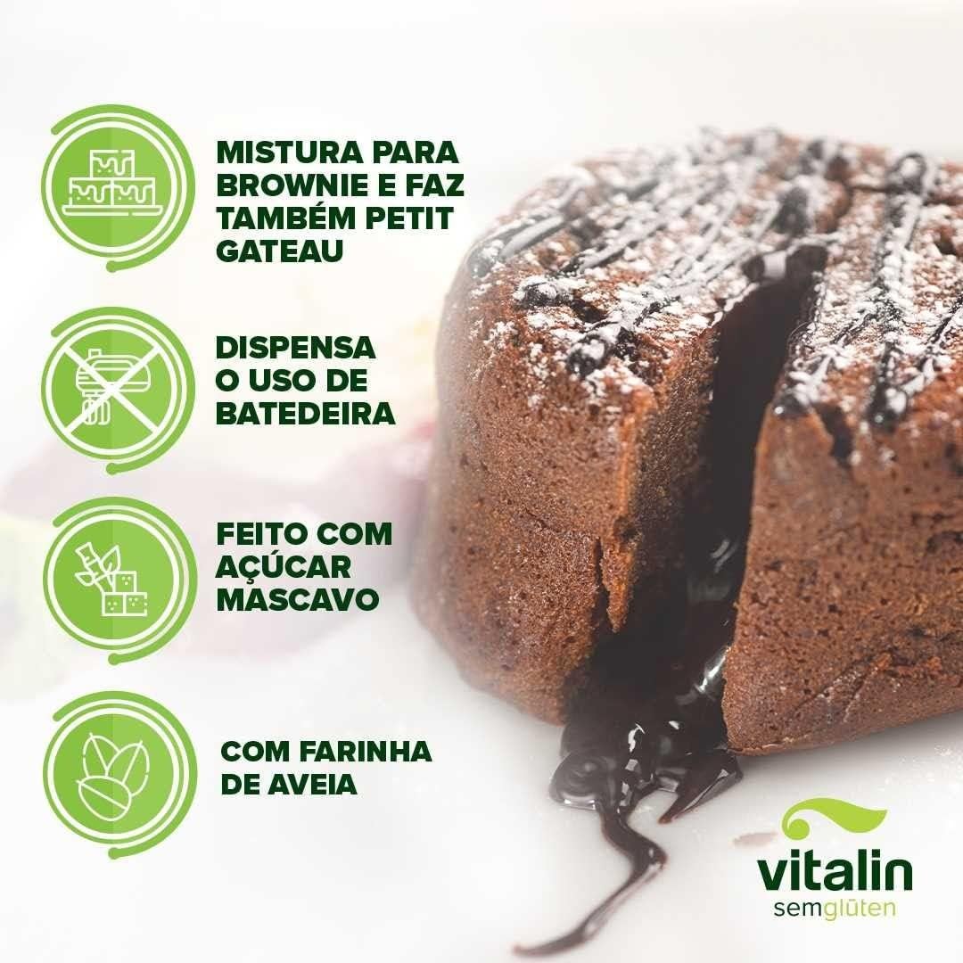 Mistura para Brownie sem Glúten Vitalin 3