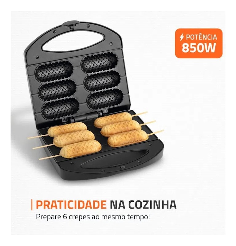 Crepeira Mondial Pratic Crepe & Hot Dog 3