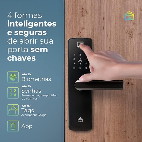 Smart Fechadura Wi-Fi de Embutir 2
