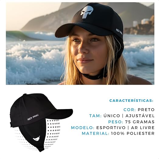 Boné Surf Cap Regulagem Proteção UV 5