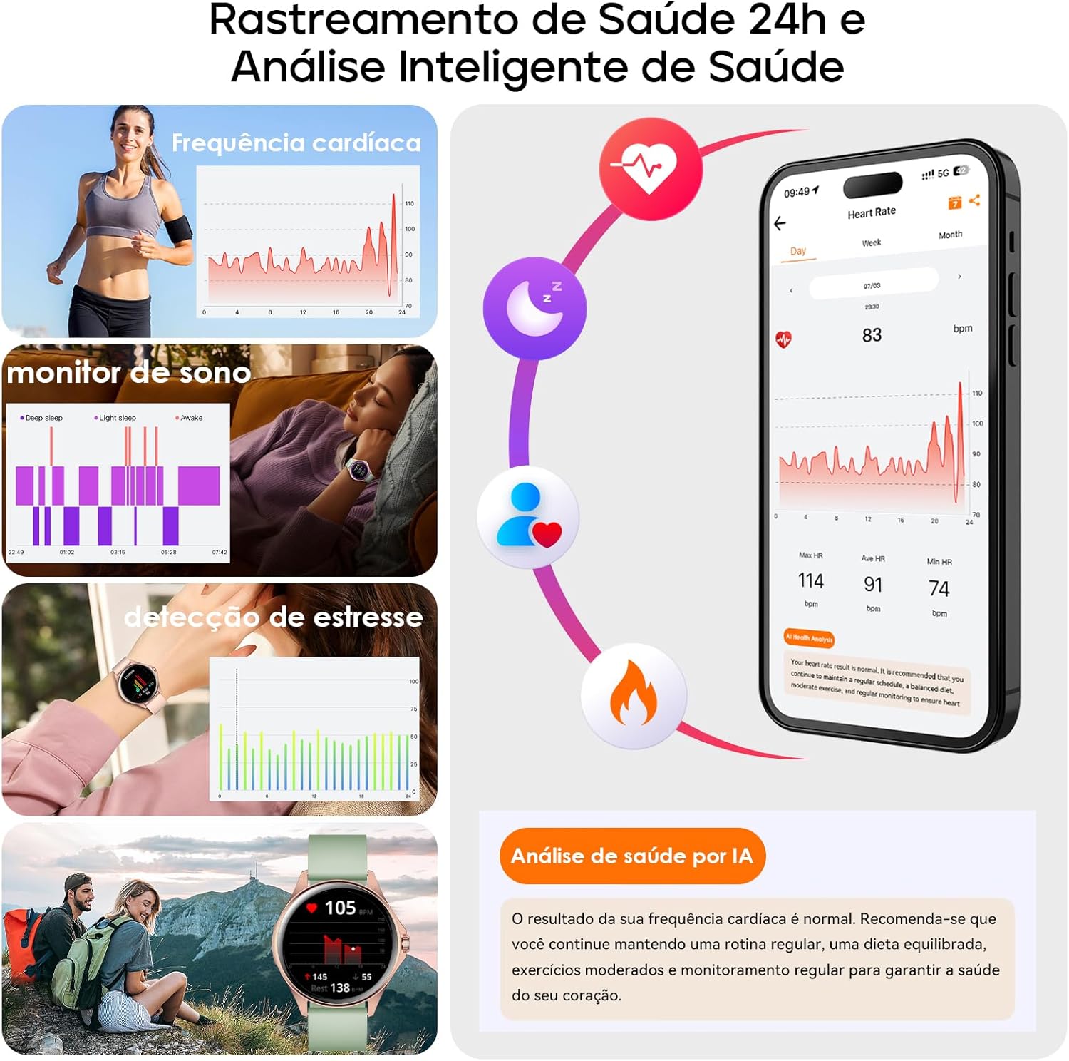 Smartwatch Relógio Inteligente G5 5