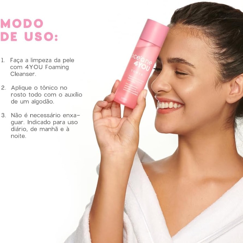 Tônico Facial com Ácido Salicílico Toner - 4you 5