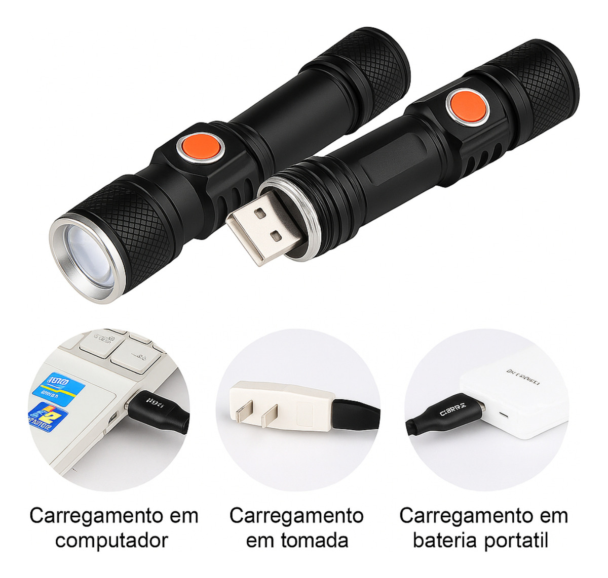 Mini Lanterna Super Potente Led T6  4