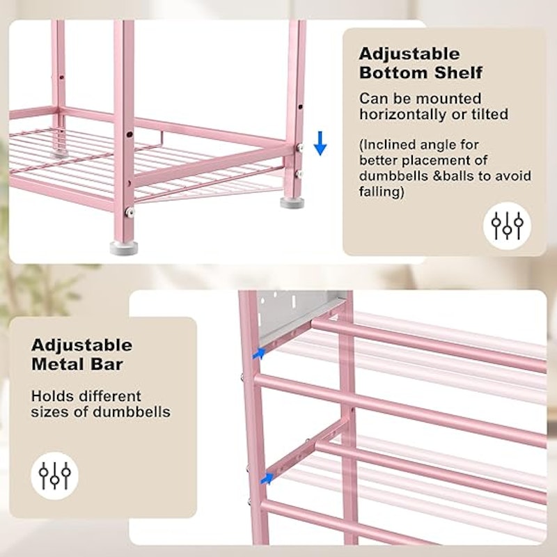 Suporte para Halteres com Organizador 2