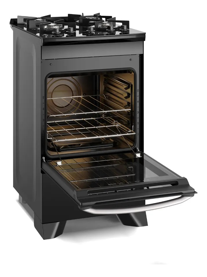 Fogão 4 Bocas Electrolux Preto Efficient Mesa Vidro 3