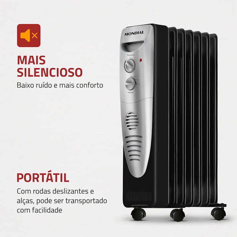 Aquecedor a Óleo Mondial 1500 W 4