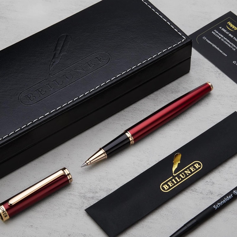 Caneta Esferográfica com Acabamento em Ouro 24K Beiluner 3