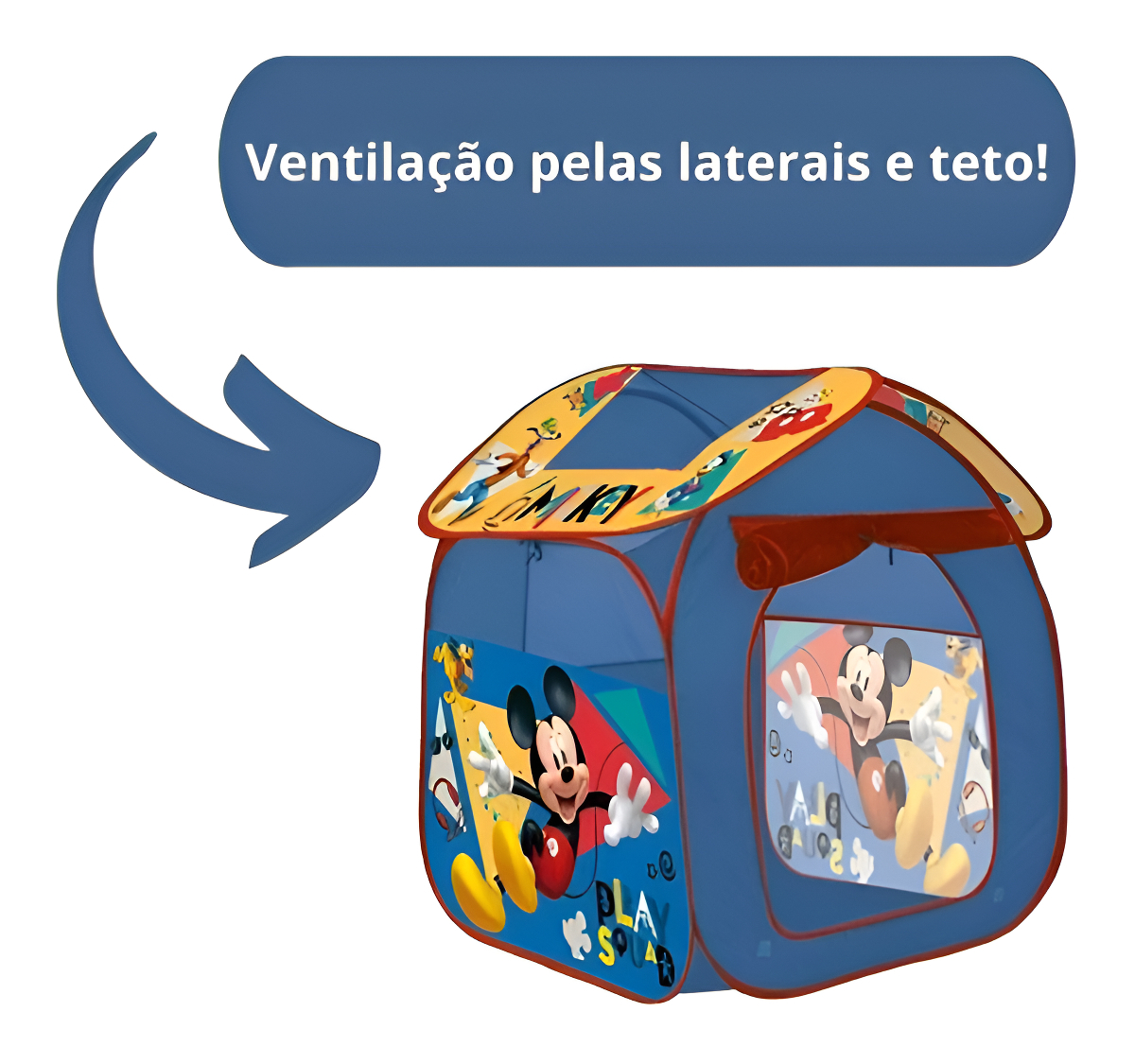 Barraca Infantil Portátil Casa Mickey 2