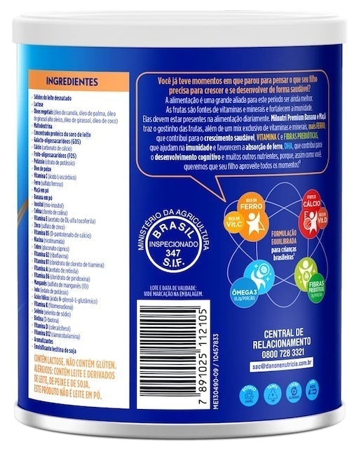 Composto Lácteo Milnutri Vitamina de Frutas 760G 2