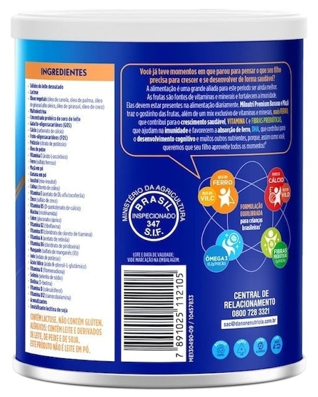 Composto Lácteo Milnutri Vitamina de Frutas 760G 2