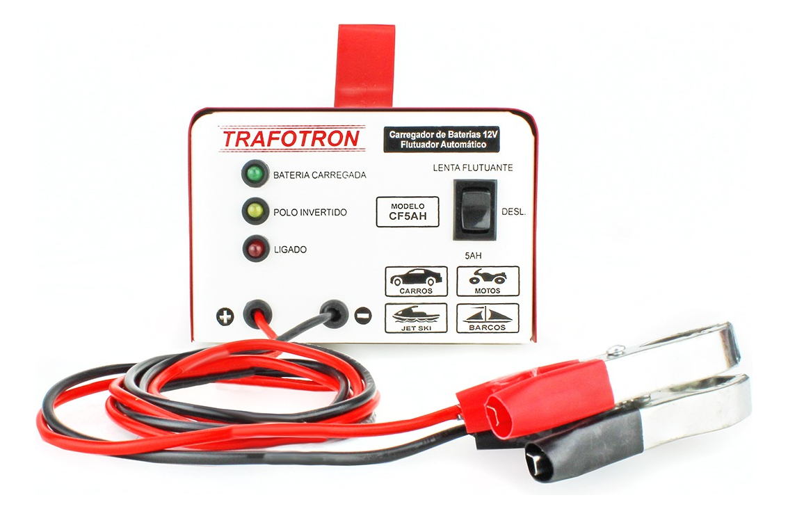 Carregador de Baterias 12 V até 300 A 5 Ah Carro e Moto 3