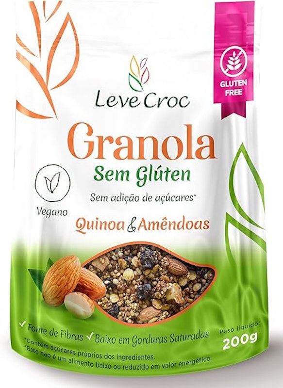 Granola sem Adição de Açúcar Quinoa e Amêndoas 1