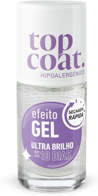 Top Coat Efeito Gel Hipoalergênico 1