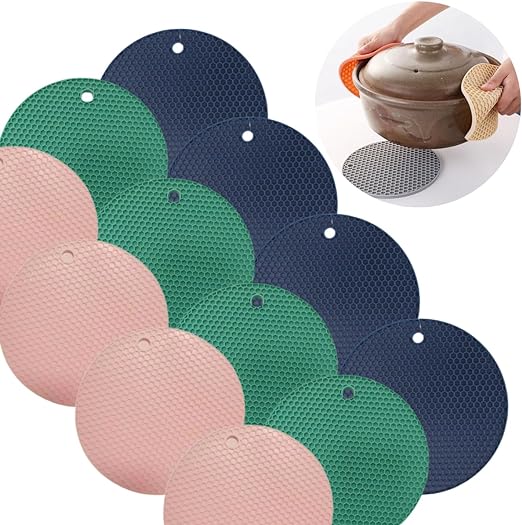Kit 4 Unidades Descanso de Silicone para Panelas Quentes 1