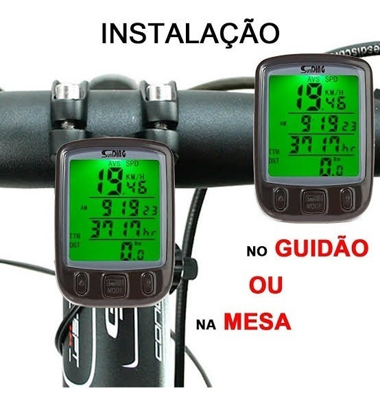 Velocímetro Multifuncional para Bicicleta Sunding 4