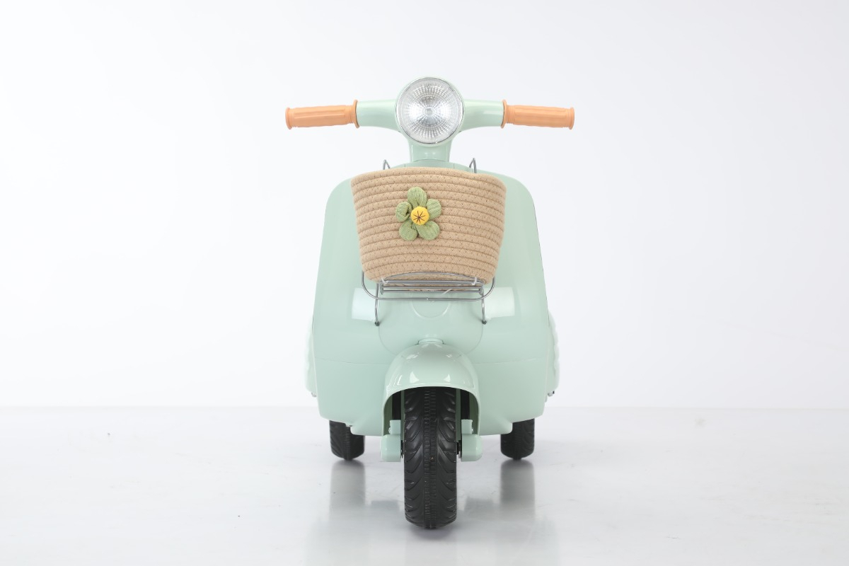 Scooter Banderetta Elétrica 6 V Banco Acolchoado Menta 4