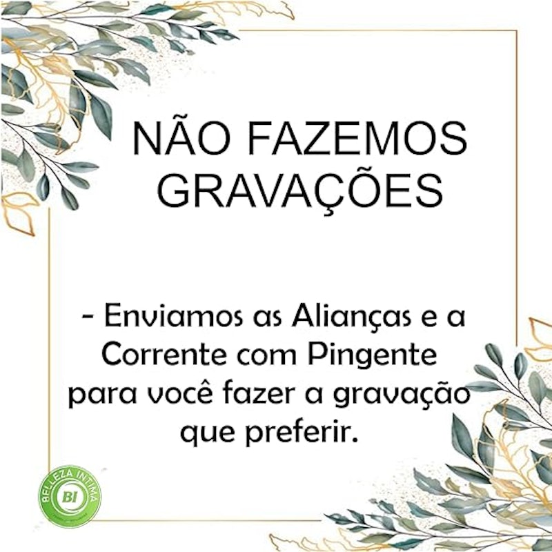 Aliança Namoro Italianas Par com Colar de Aço Personalizável e Anel Solitário 4