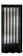 BCF Porta Sanfonada PVC Translúcida 210 x 60 cm Preta 1